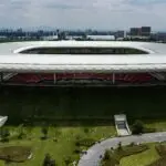 Football crowd atmosphere during an international friendly in Guadalajara